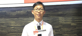 容聲集成吊頂招商科長王?。撼壆a品亮相廣州建博會